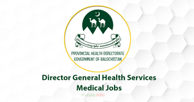 Director General Health Services Medical Jobs Quetta 2022