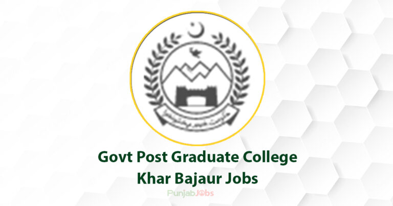 Govt Post Graduate College Khar Bajaur Jobs 2022