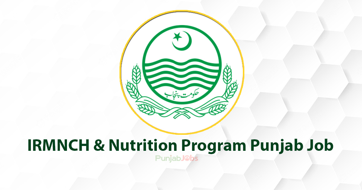 IRMNCH & Nutrition Program Punjab Job 2022
