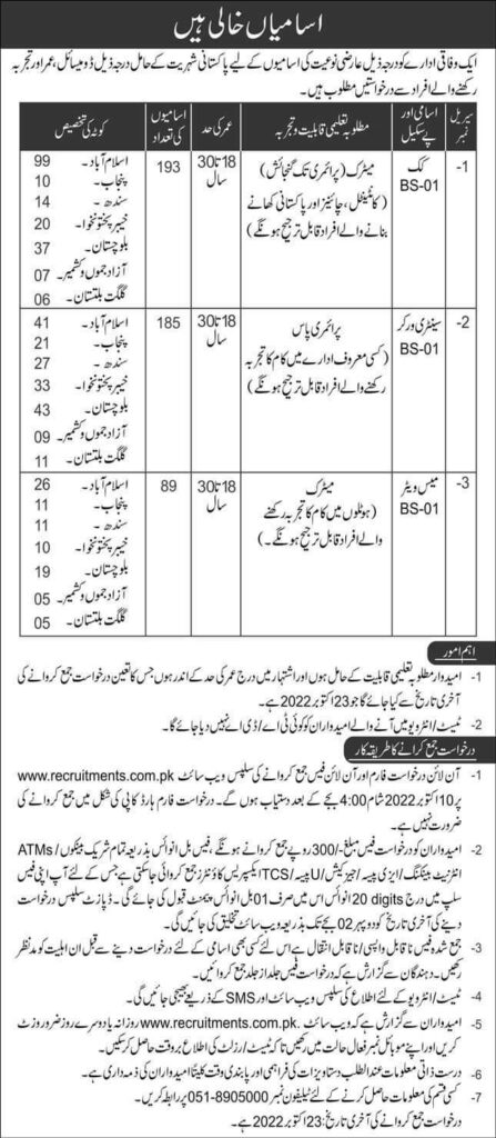 New Ministry of Defence Jobs 2022 Advertisement