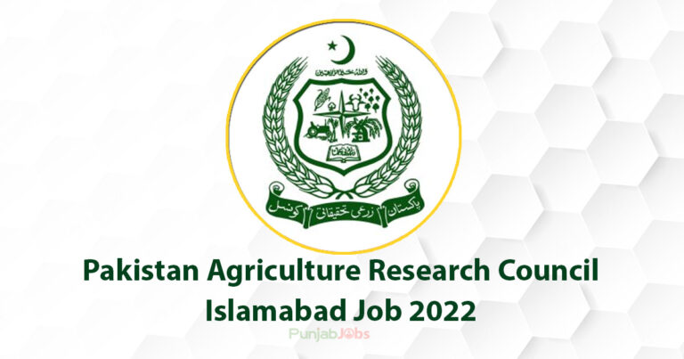 Pakistan Agriculture Research Council Islamabad Job 2022