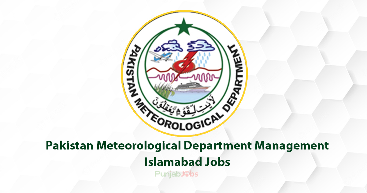 Pakistan Meteorological Department Management Islamabad Jobs 2022