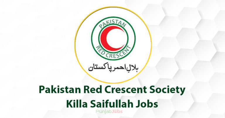 Pakistan Red Crescent Society Killa Saifullah Job 2022