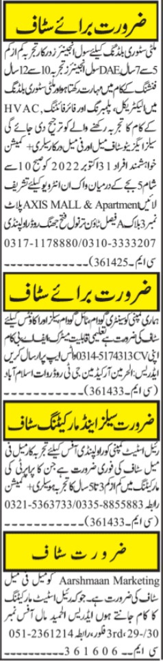 Private Staff Organization Peshawar Jobs 2022 Advertisement