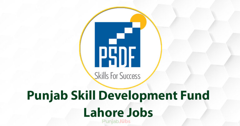Punjab Skill Development Fund Lahore Job 2022