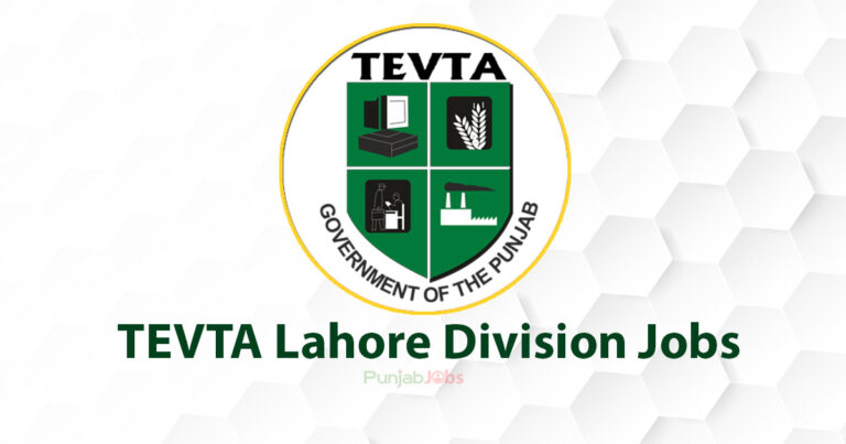 TEVTA Lahore Division Jobs 2022