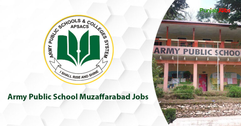 Army Public School Muzaffarabad Jobs 2023